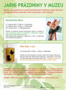 Jarní prázdniny v muzeu