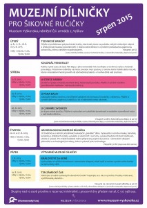 muzejní dílničky srpen