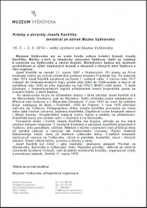 tisková zpráva Josef Kachlík